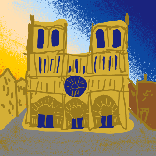 Notre Dame drawing by Guardianoflives