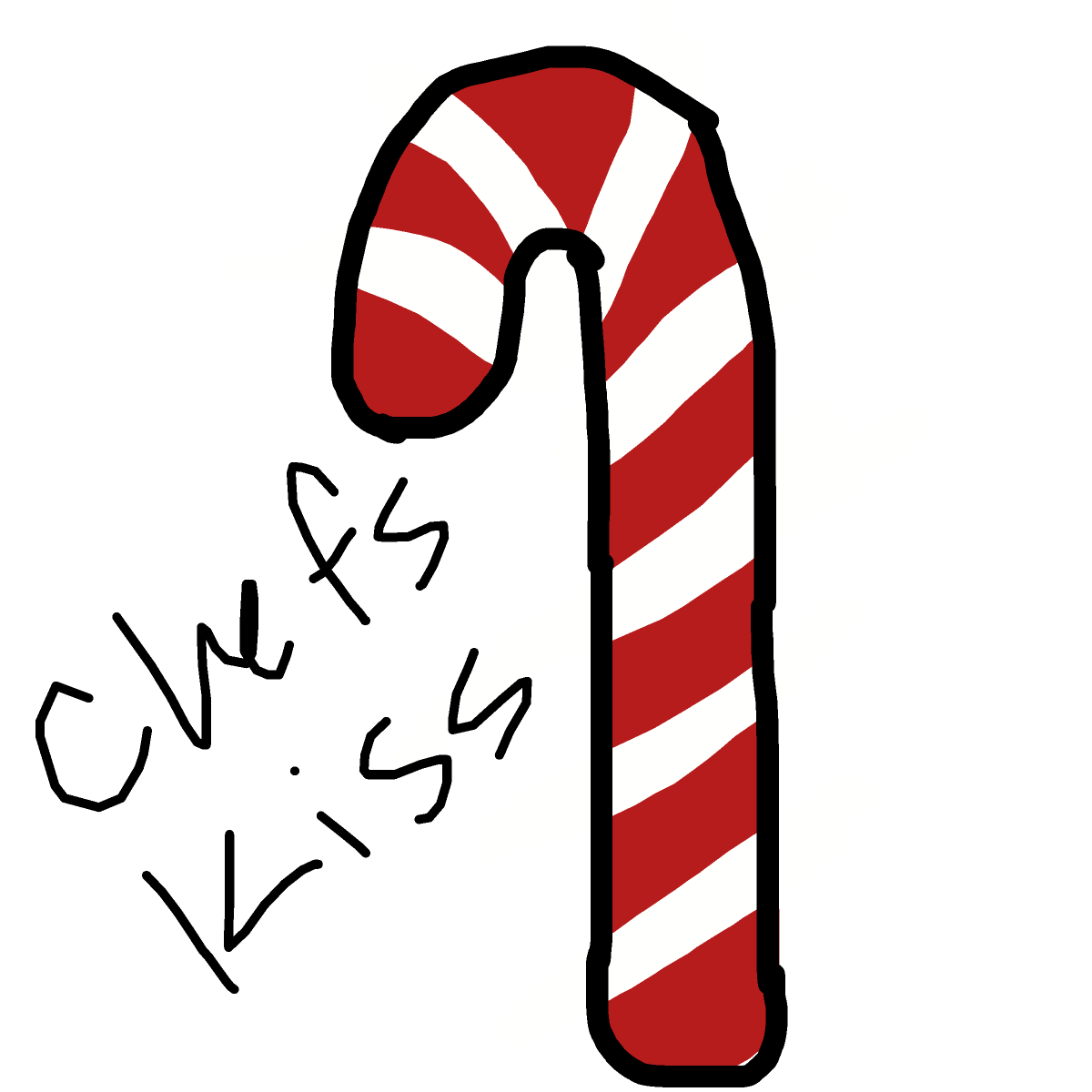 Candy Cane drawing by spleenonlean