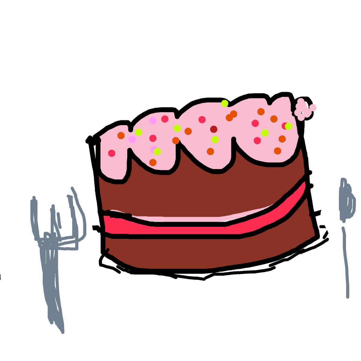 Cake drawing by jivemarlin