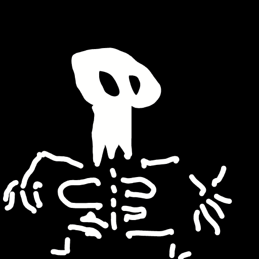 Skeleton drawing by Guardianoflives