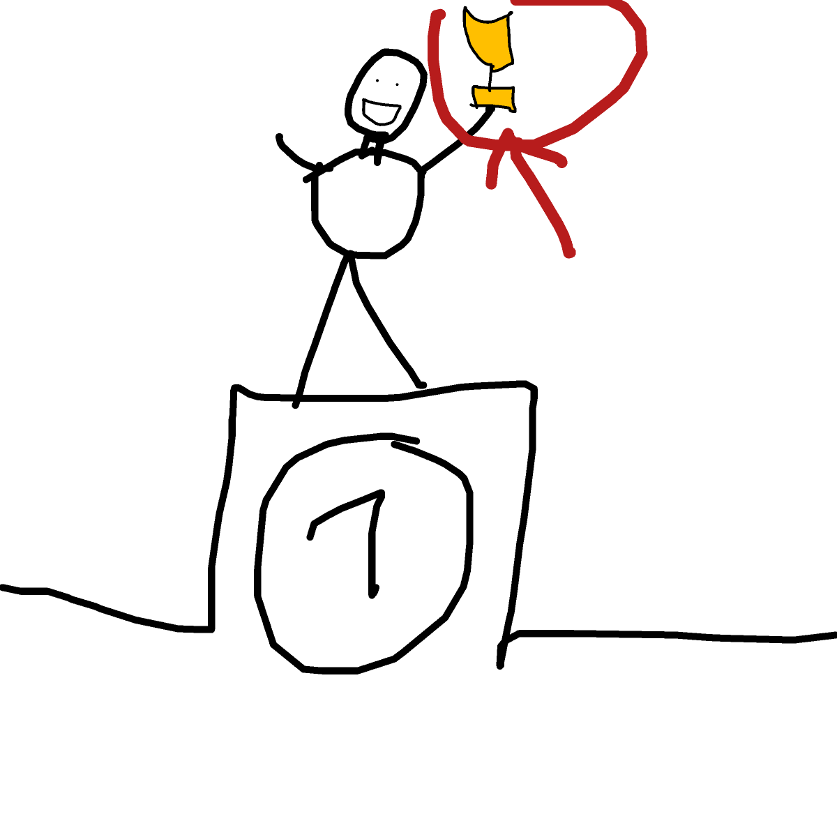 Trophy drawing by loddie