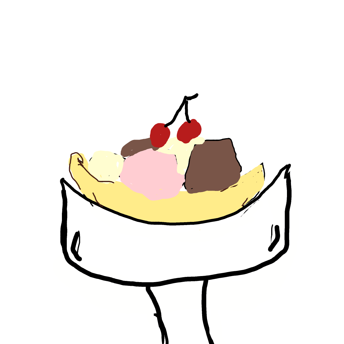 Banana Split drawing by manders