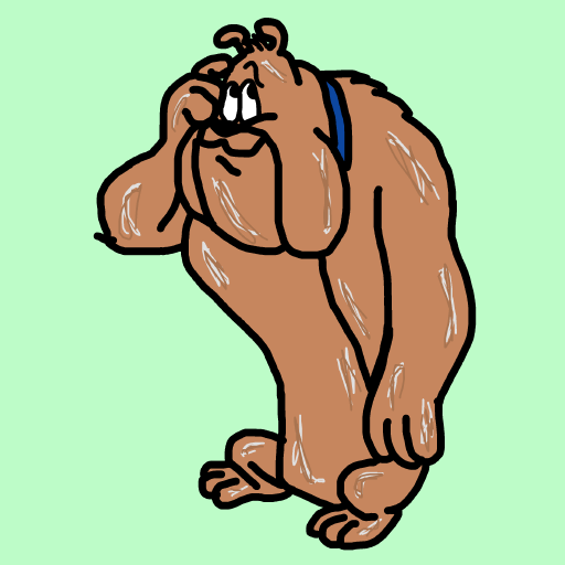 Hector the Bulldog drawing by monthra