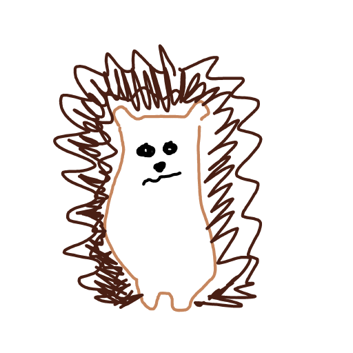 Hedgehog drawing by fresh-paint-king