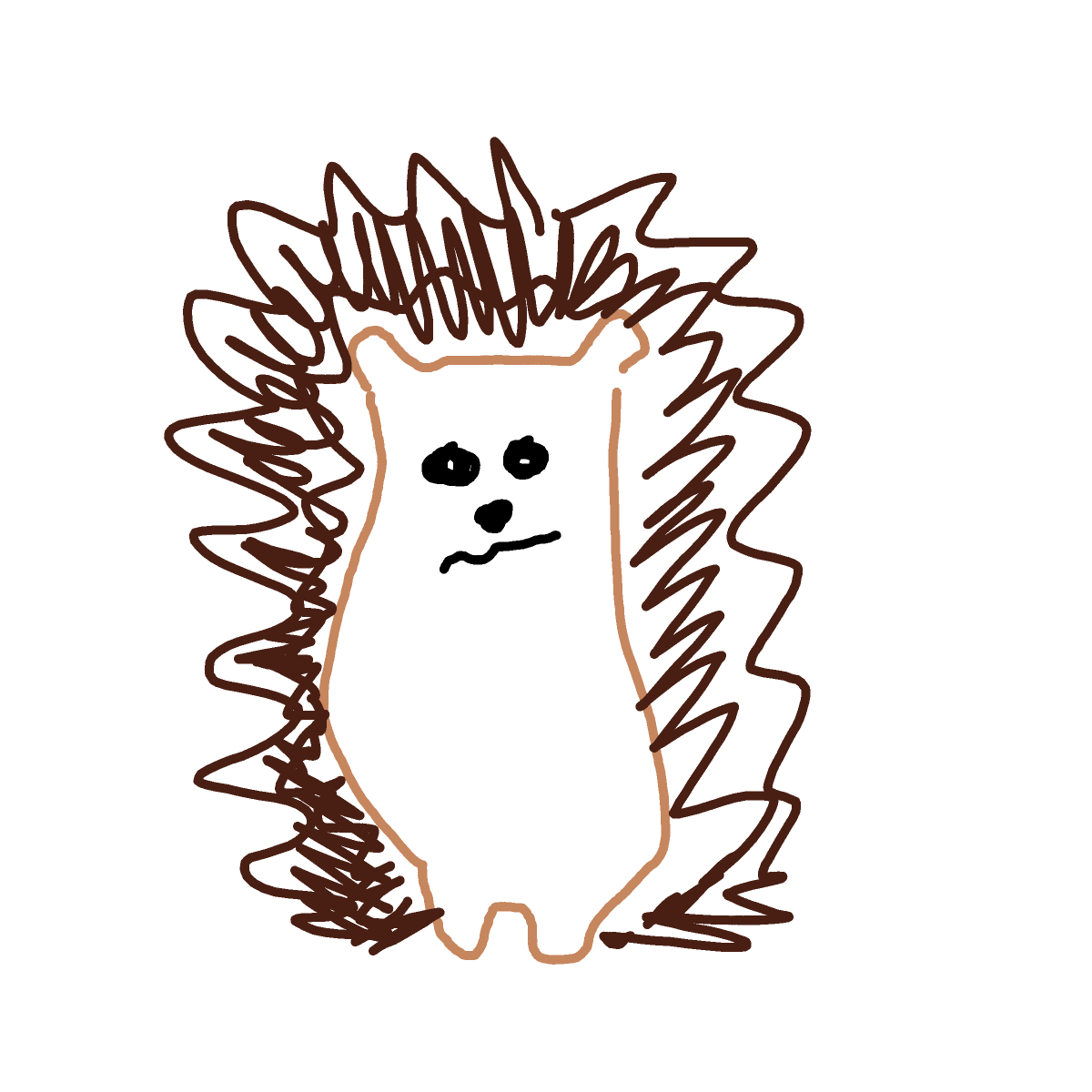 Hedgehog drawing by fresh-paint-king