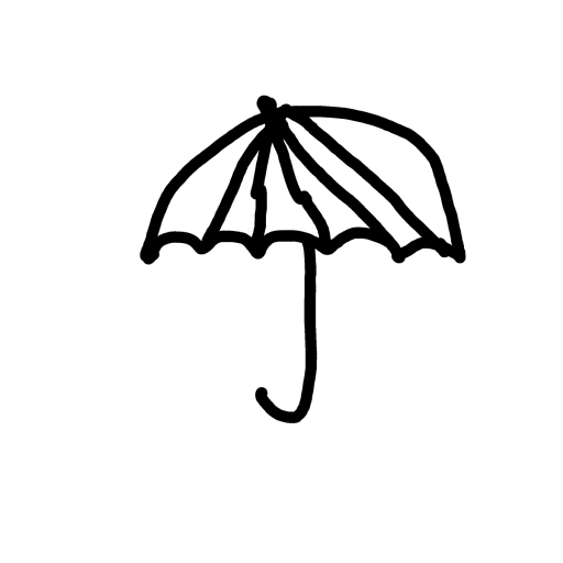 Umbrella drawing by Lee the Bee