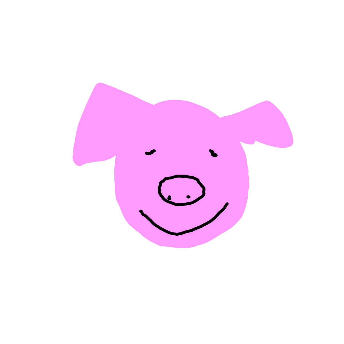 Pig drawing by sea-wave-artist
