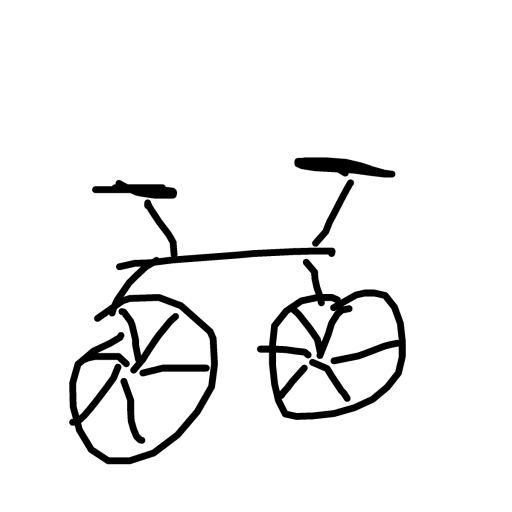 Bicycle drawing by grou