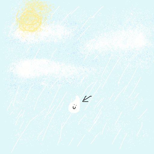 Raindrop drawing by shahadudu