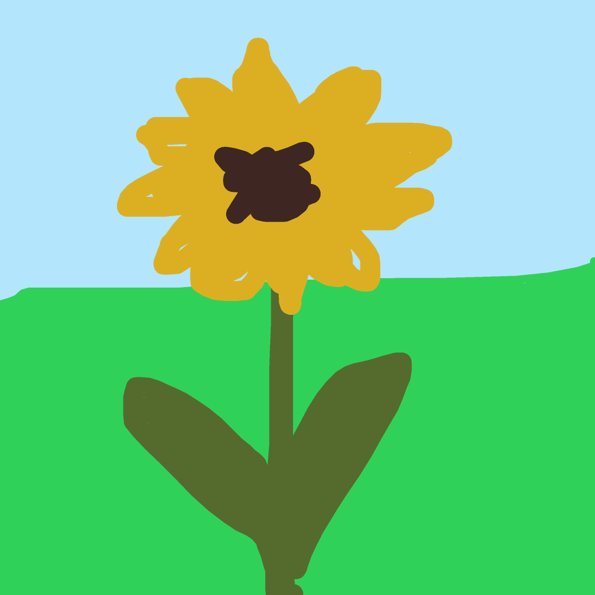 Sunflower drawing by thegreatbeargod