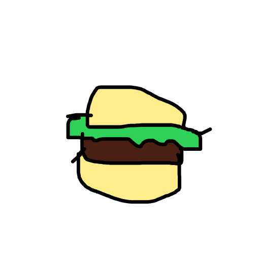 Burger drawing by pikapikachuu