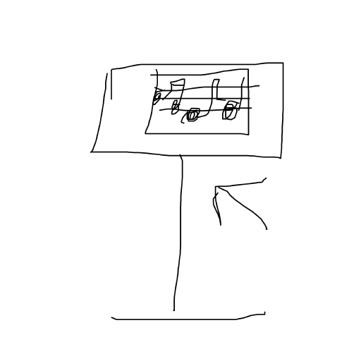 Music Stand drawing by solar-deep-valor