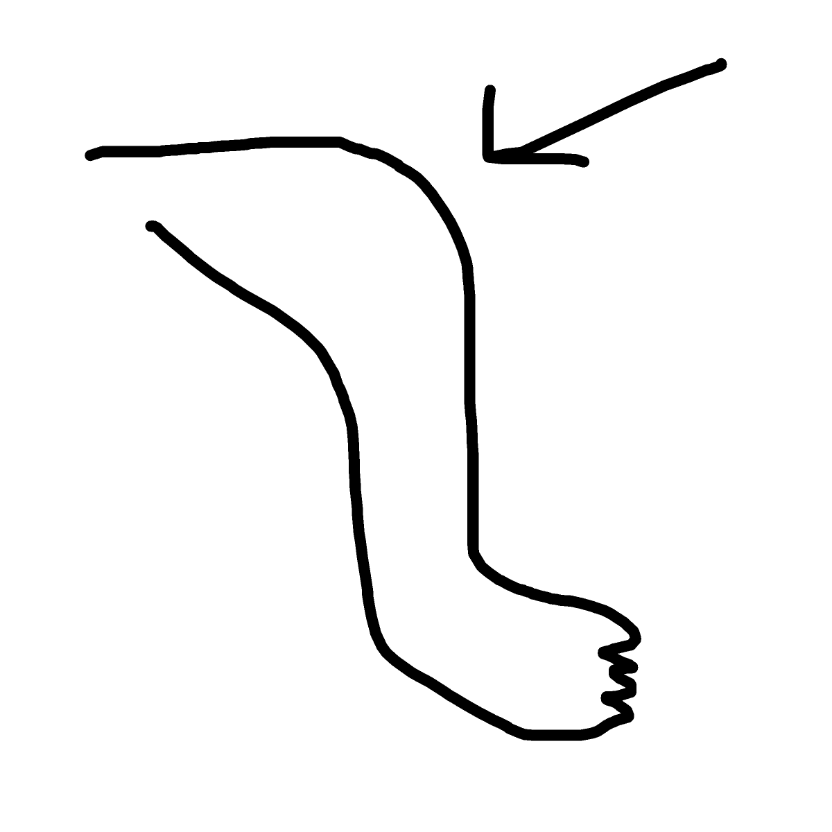 Knee drawing by skye