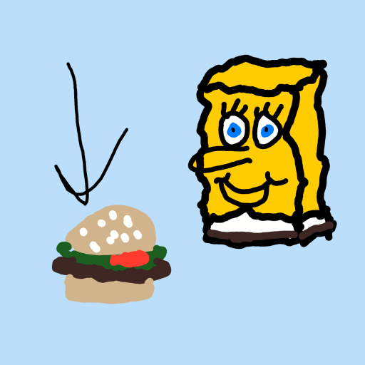 Krabby Patty drawing by ismael
