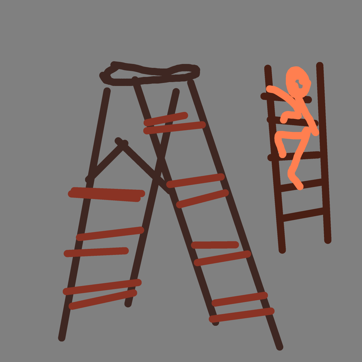 Ladder drawing by mjolnirbear