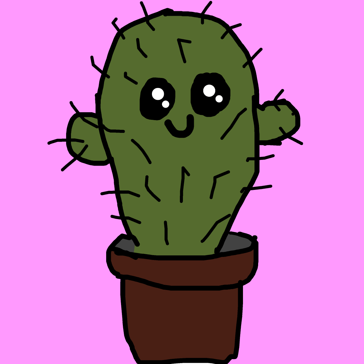 Cactus drawing by dan