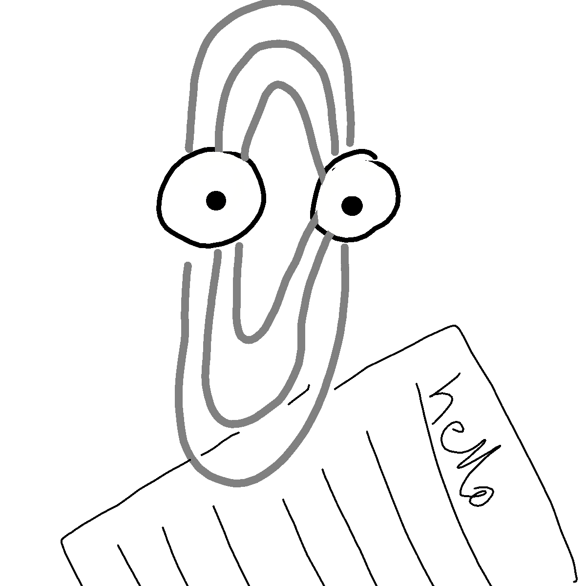 Paperclip drawing by conn0rr