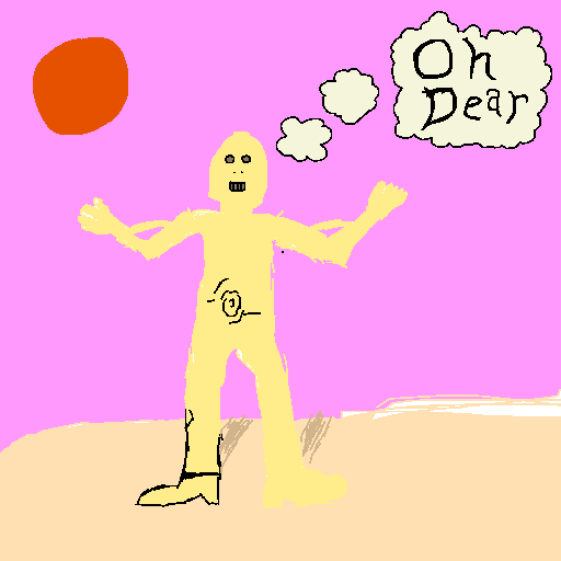 C-3PO drawing by pancakes palette