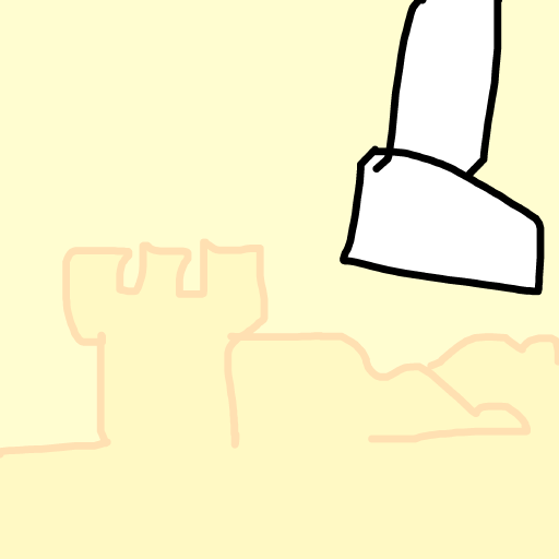 Sand Castle drawing by ldiot
