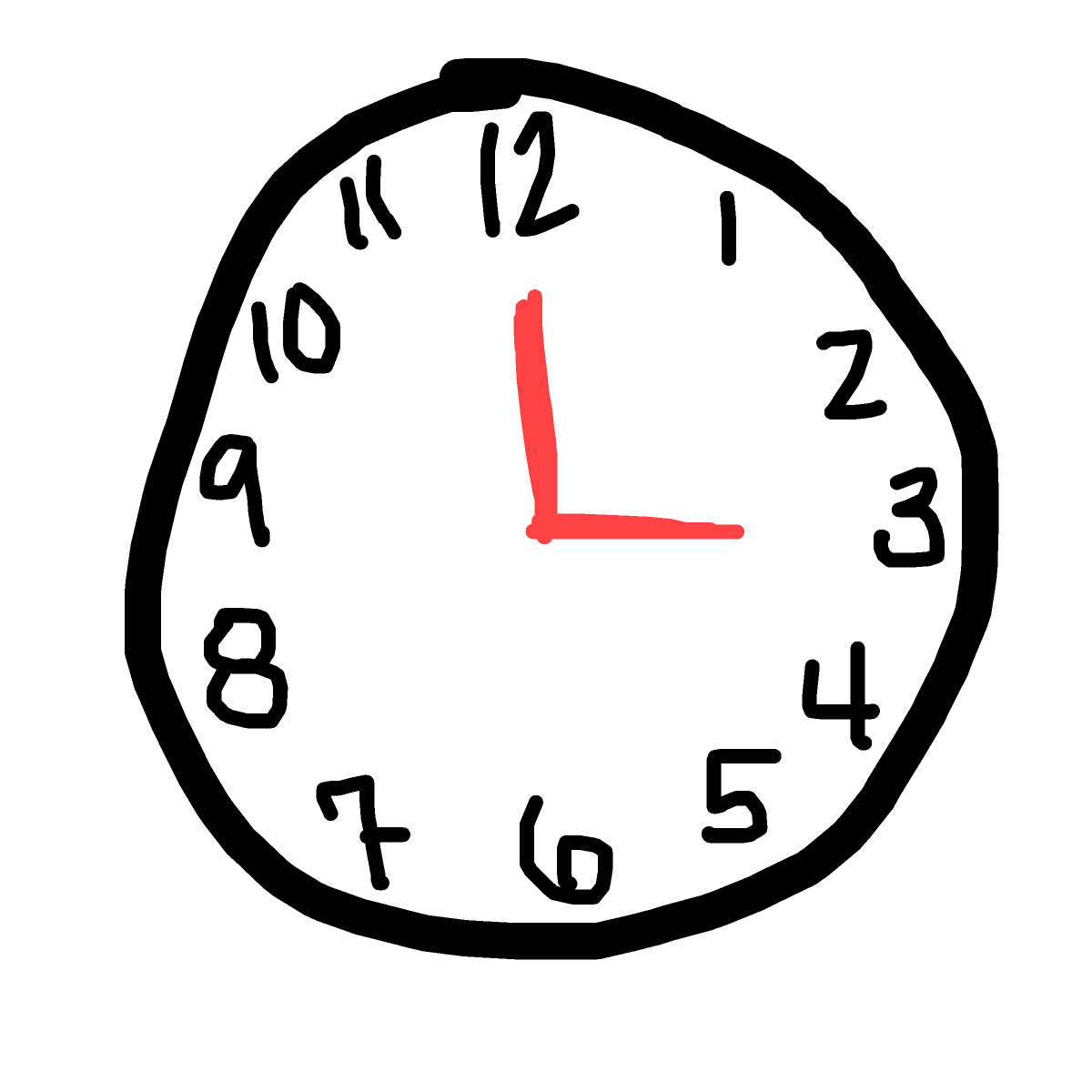 Clock drawing by poopy-pants