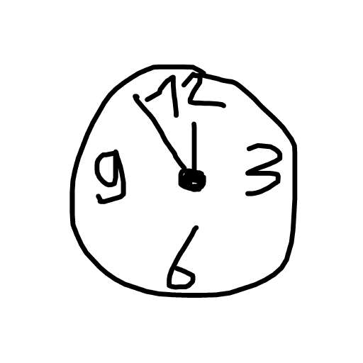 Clock drawing by vangogh