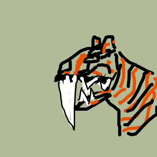 Saber Tooth drawing by dark-clear-force