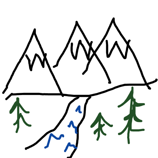 Mountain drawing by open-zest-creator