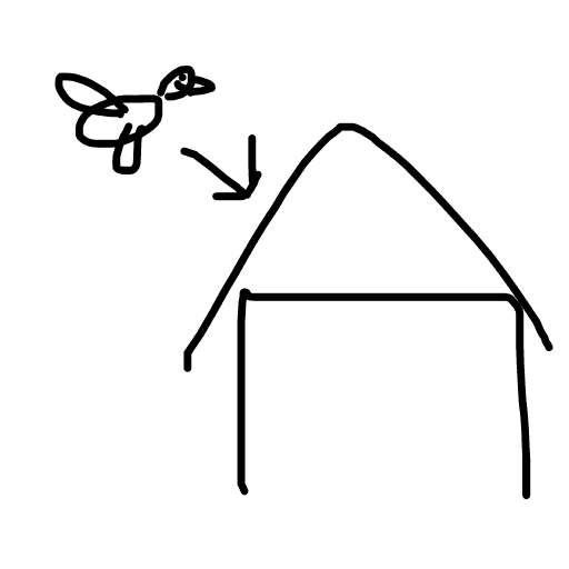 Birdhouse drawing by isi