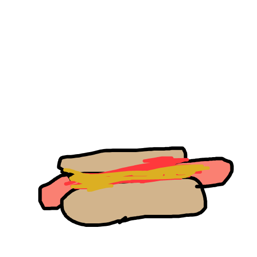 Hot Dog drawing by jopotihnik