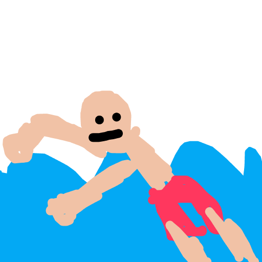 Swimming drawing by plus-plum-form
