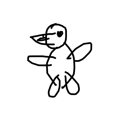 Penguin drawing by solo-star-mind