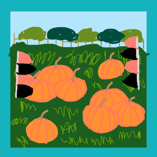 Pumpkin Patch drawing by icy-cream-eye
