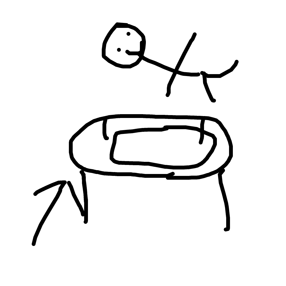 Trampoline drawing by james