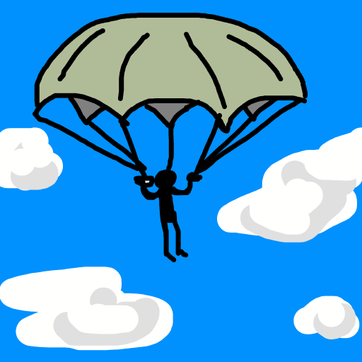Parachute drawing by knoxy