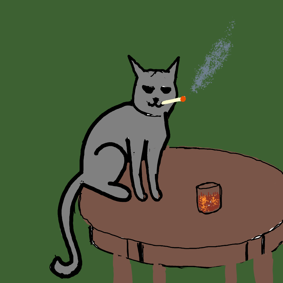 Cat drawing by foster