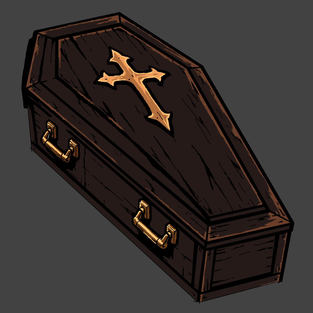 Coffin drawing by Guardianoflives