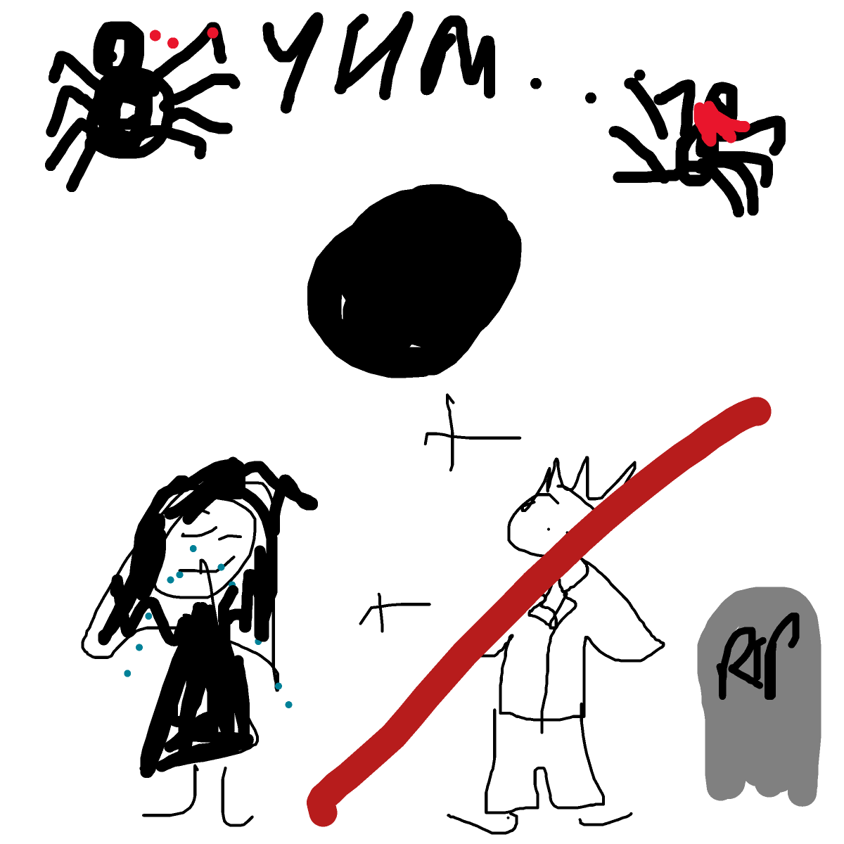 Black Widow drawing by princess fiona
