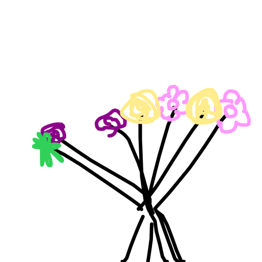 Bouquet drawing by grou