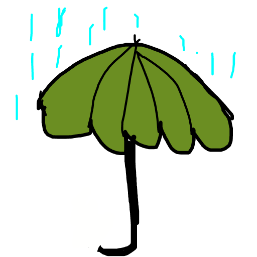 Umbrella drawing by jivemarlin