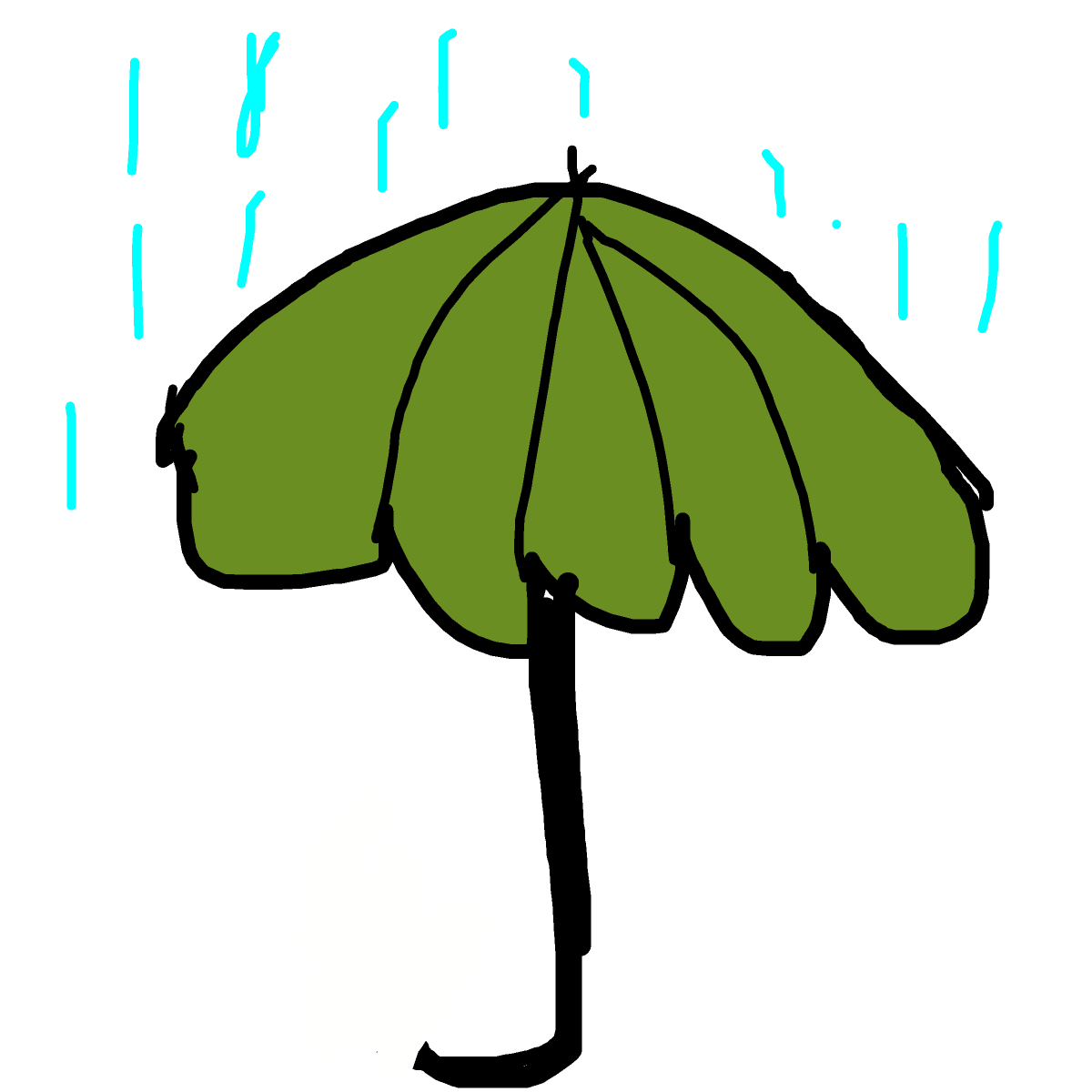 Umbrella drawing by jivemarlin