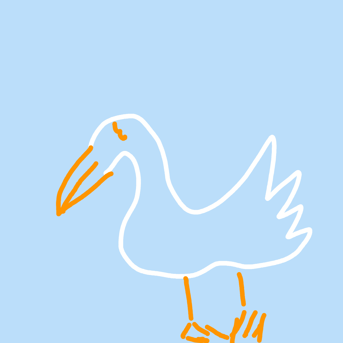 Duck drawing by coal-mild-peace