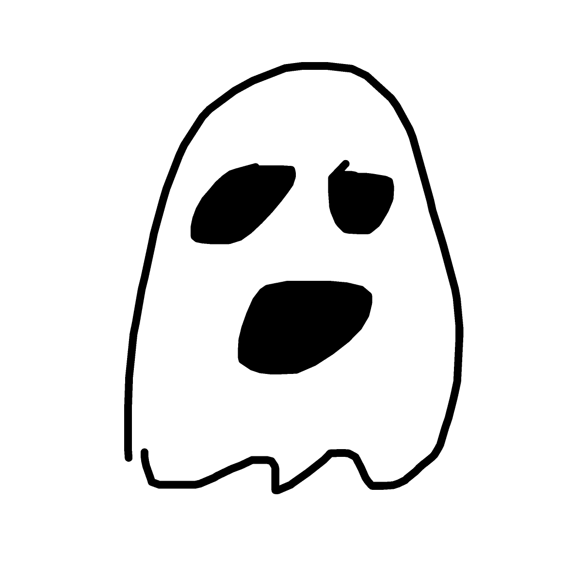 Ghost drawing by tittychakras