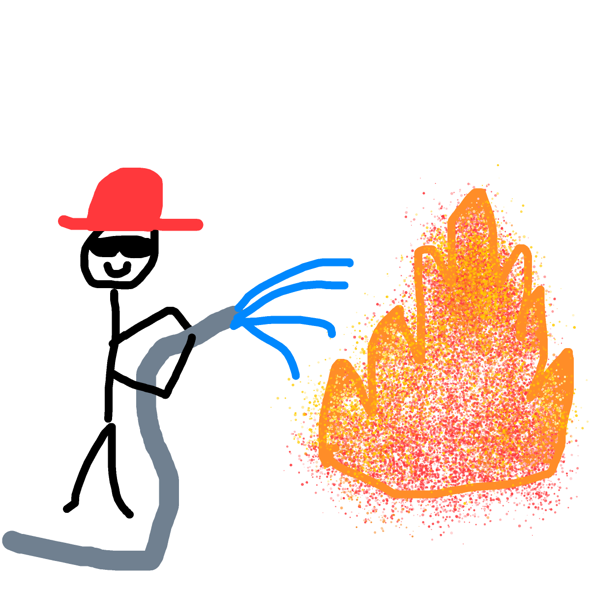 Firefighter drawing by japsie
