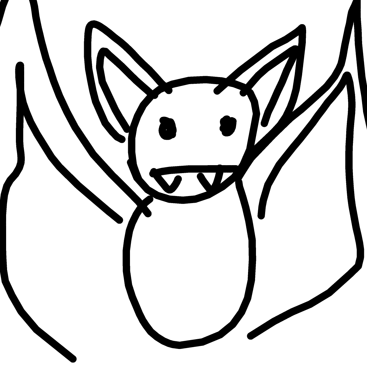 Bat drawing by RodrigoGames
