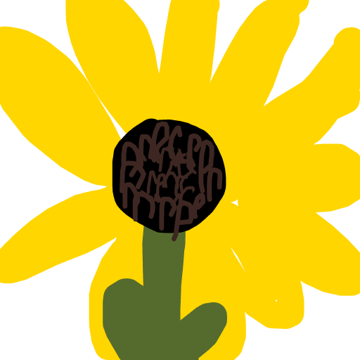 Sunflower drawing by oxox