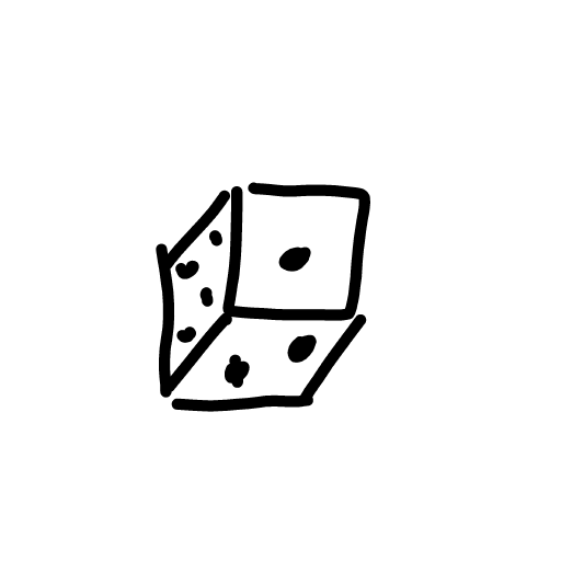 Dice drawing by Marcos