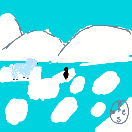 North Pole drawing by godor