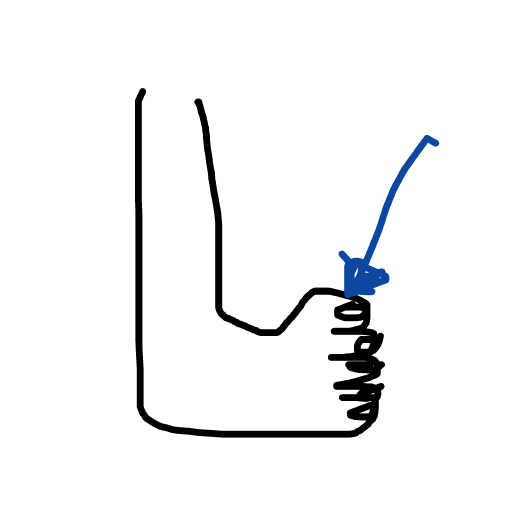 Toe drawing by light-quick-forge