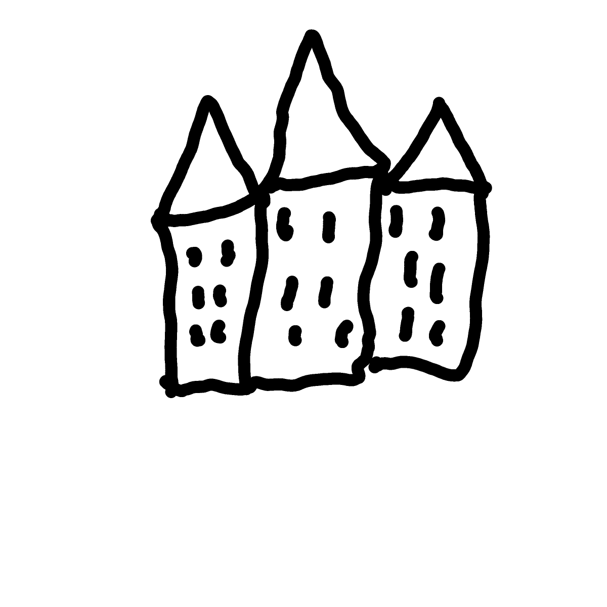 Castle drawing by mega-color-bard