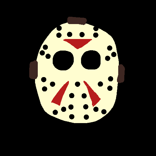 Hockey Mask drawing by jashezilla